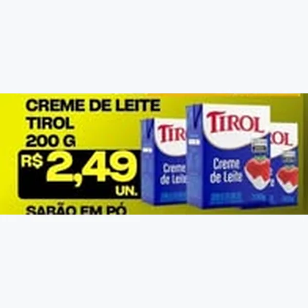 Creme de Leite Tirol 200 g