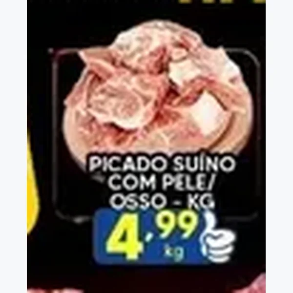 Picado Suíno com Pele