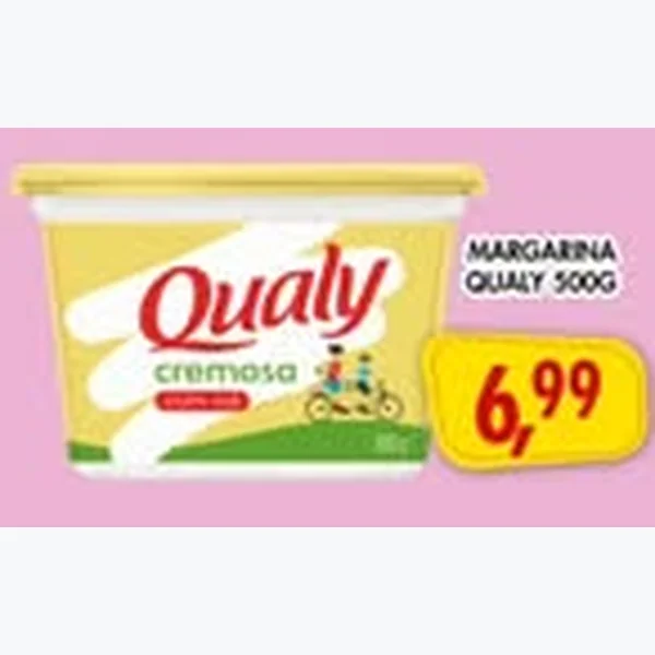 Recorte do encarte de Margarina Cremosa Qualy 500 g