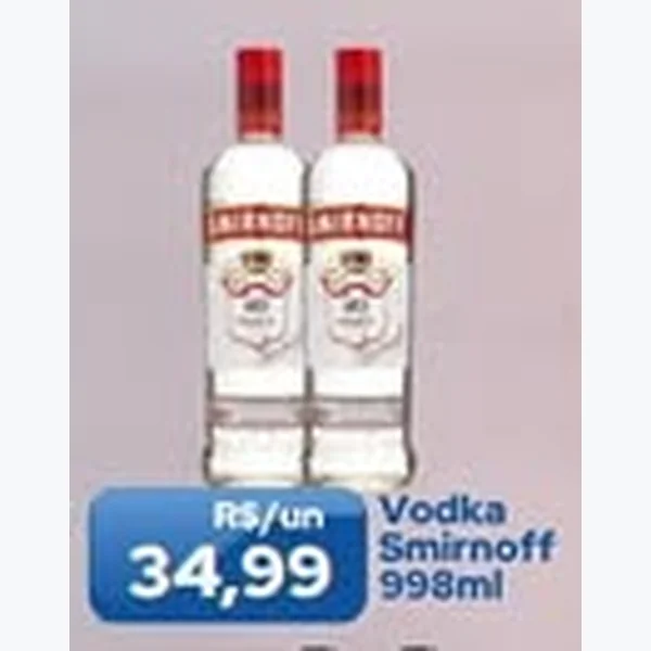Recorte do encarte de Vodka Smirnoff 998 ml