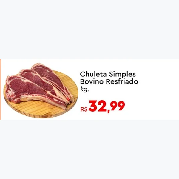 Chuleta Simples Bovino Resfriado