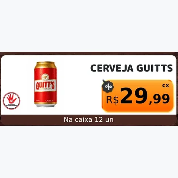 Cerveja Guitts 12 un