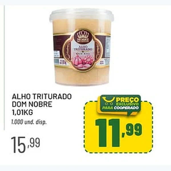 Alho Triturado Dom Nobre