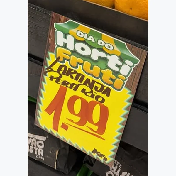 Recorte do encarte de Laranja Pera Rio