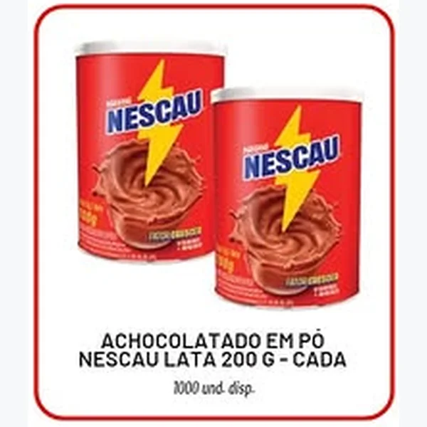 Recorte do encarte de Achocolatado em Pó Nescau 200 g
