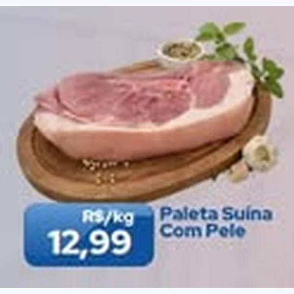 Recorte do encarte de Paleta Suína com Pele