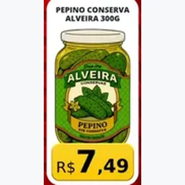 Pepino Conserva Alveira 300 g