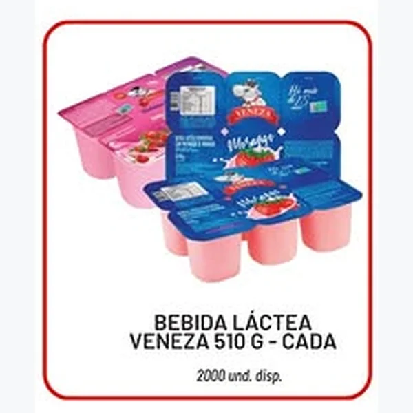 Recorte do encarte de Bebida Láctea Veneza 510 g