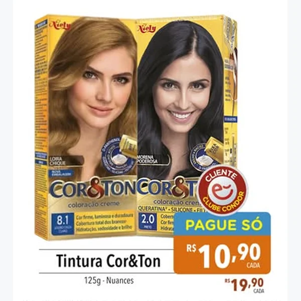 Recorte do encarte de Tintura Cor&Ton 125 g