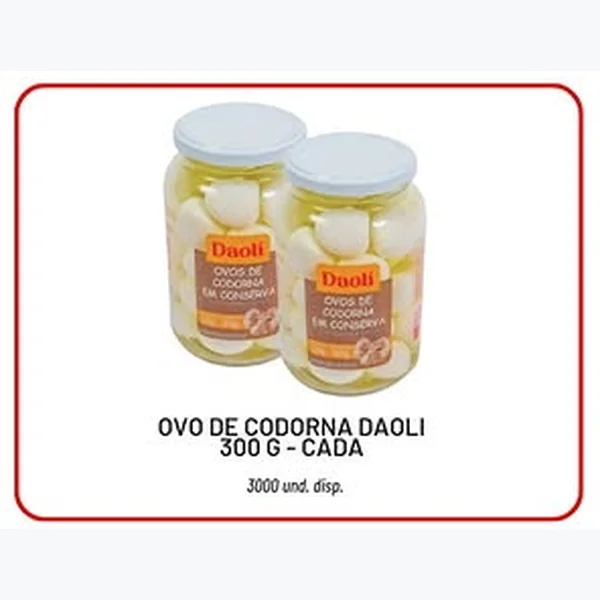 Ovo de Codorna em Conserva Daoli