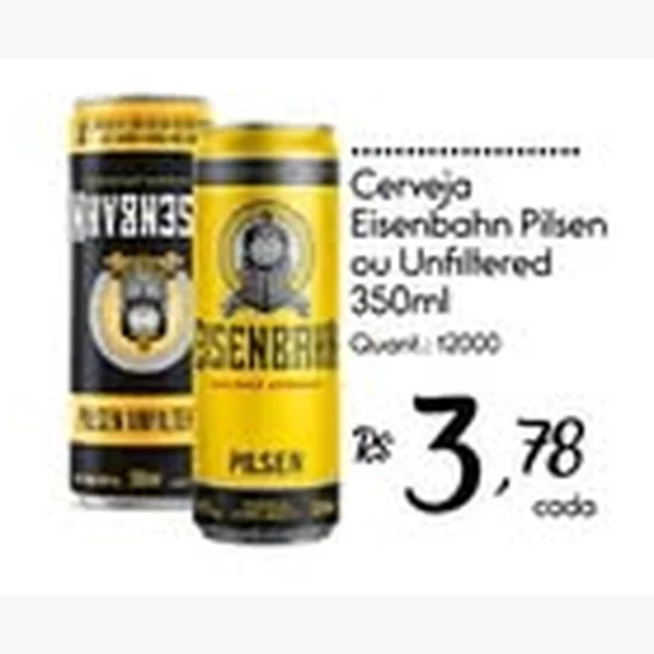 Cerveja Pilsen Eisenbahn 350 ml