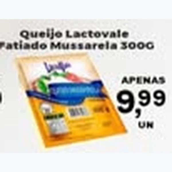 Queijo Mussarela Fatiado Lactovale 300 g