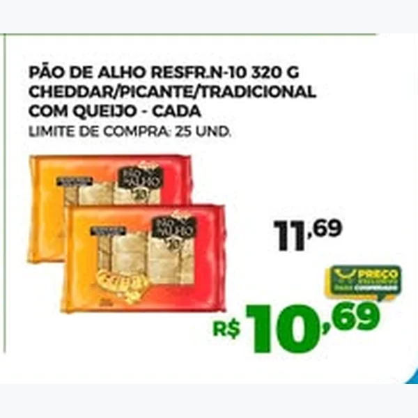 Pão de Alho Tradicional N-10 320 g