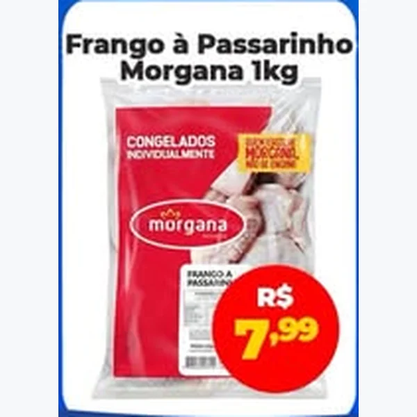 Recorte do encarte de Frango a Passarinho Morgana 1 kg