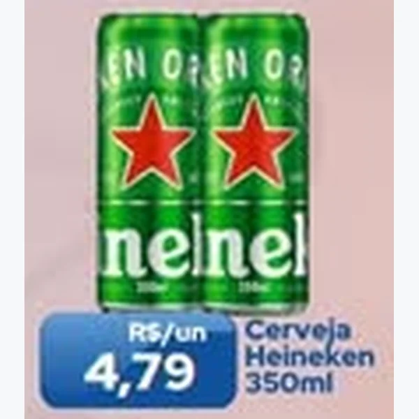 Recorte do encarte de Cerveja Heineken 350 ml