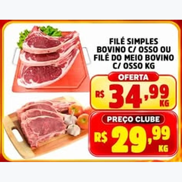 Filé do Meio Bovino C/ Osso