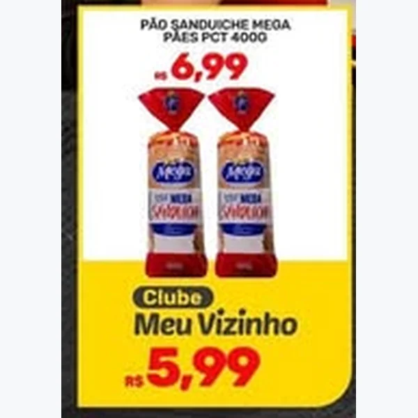 Pão Sanduíche Mega Pães 400 g