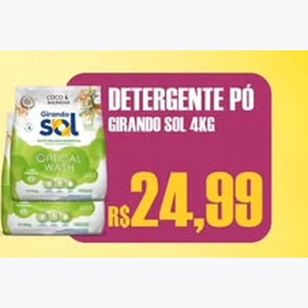 Detergente em Pó Girando Sol 4 kg