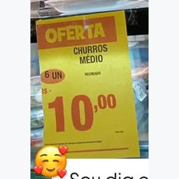 Recorte do encarte de Churros Médio Recheado