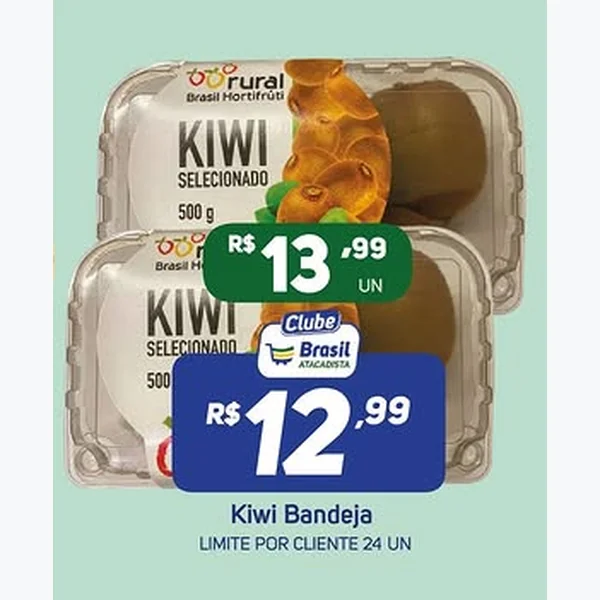 Recorte do encarte de Kiwi Selecionado Rural 500 g