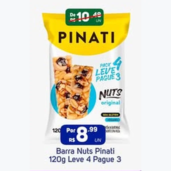 Recorte do encarte de Barra Nuts Pinati 120 g