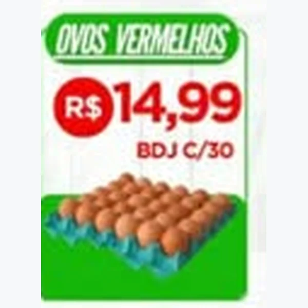 Ovos Vermelhos 30 un