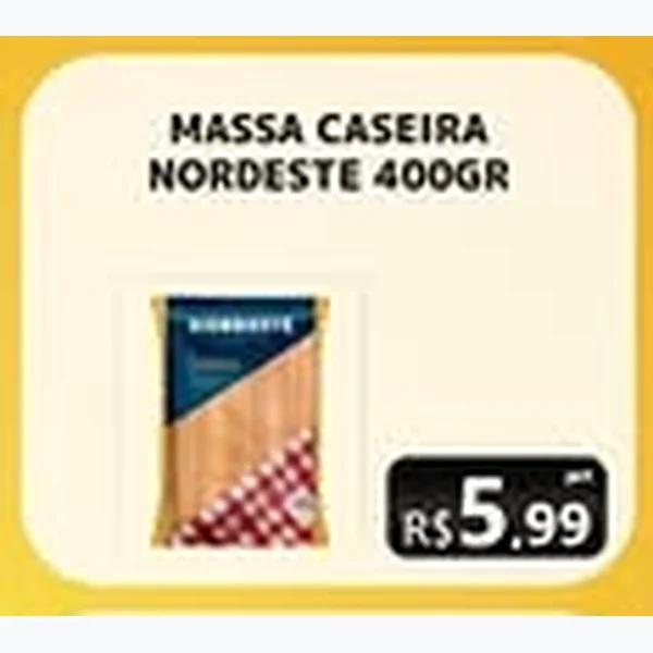 Recorte do encarte de Massa Caseira Nordeste