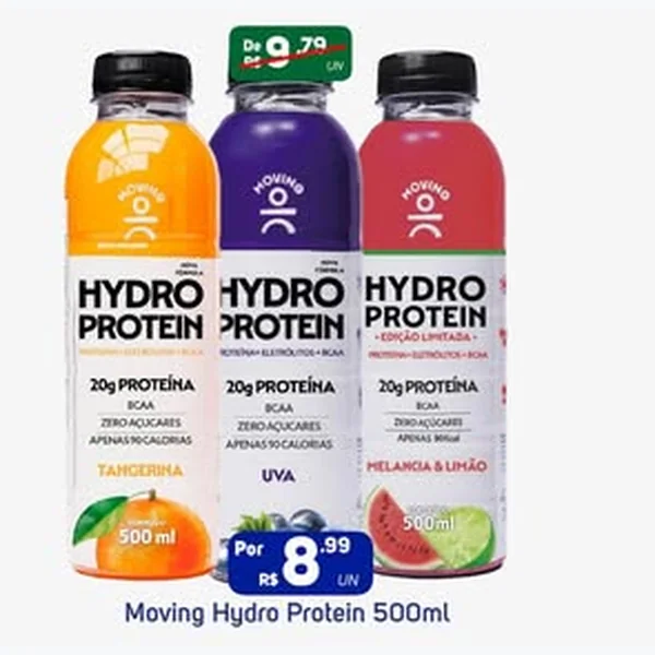 Recorte do encarte de Hydro Protein Moving 500 ml