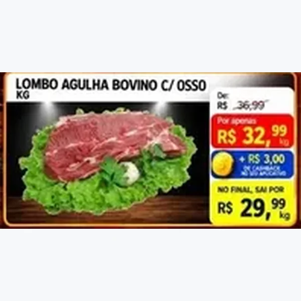 Lombo Agulha Bovino C/ Osso
