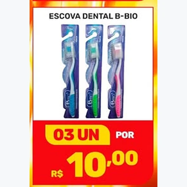 Recorte do encarte de Escova Dental B-Bio
