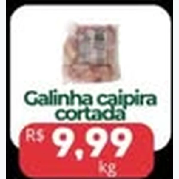 Galinha Caipira Cortada