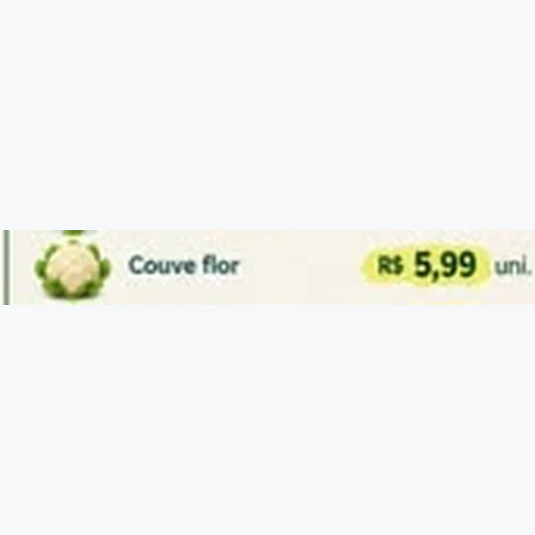 Recorte do encarte de Couve Flor