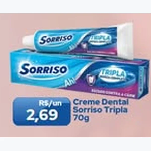 Creme Dental Tripla Sorriso 70 g