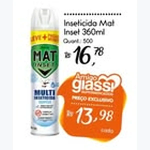 Recorte do encarte de Inseticida Mat Inset 360 ml