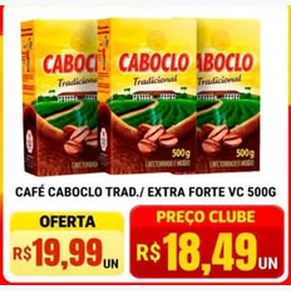 Recorte do encarte de Café Tradicional Caboclo 500 g