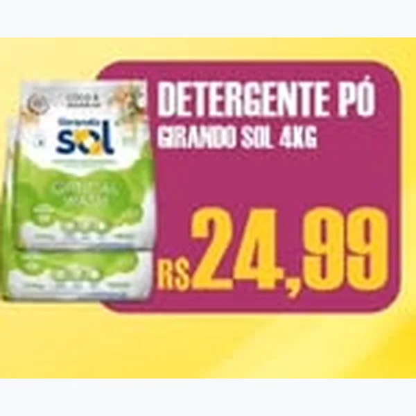 Detergente em Pó Girando Sol 4 kg