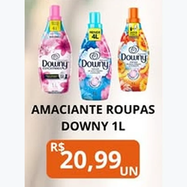 Recorte do encarte de Amaciante de Roupas Downy 1 L