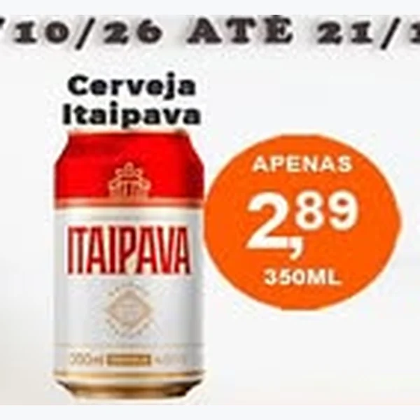 Recorte do encarte de Cerveja Itaipava 350 ml