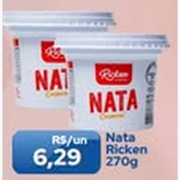 Recorte do encarte de Nata Ricken 270 g