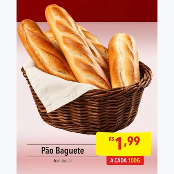 Pão Baguete Tradicional