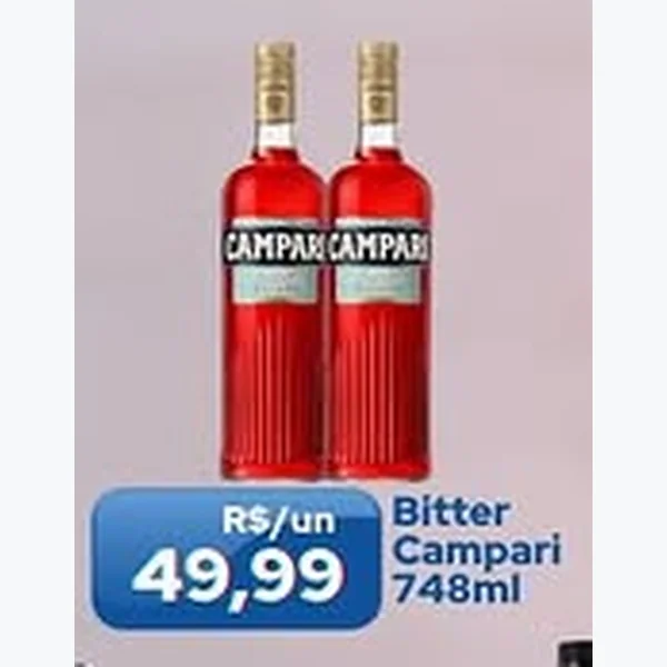 Recorte do encarte de Bitter Campari 748 ml