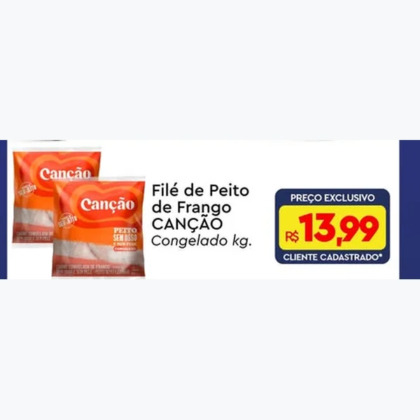 Filé de Peito de Frango Congelado CANÇÃO