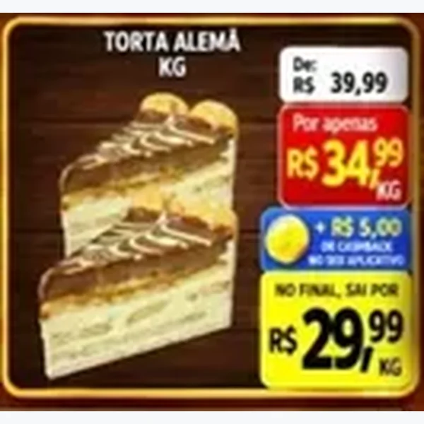 Recorte do encarte de Torta Alemã
