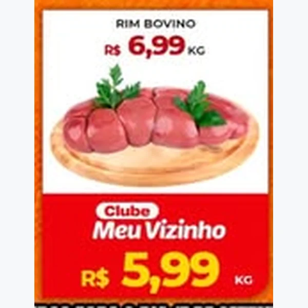 Recorte do encarte de Rim Bovino