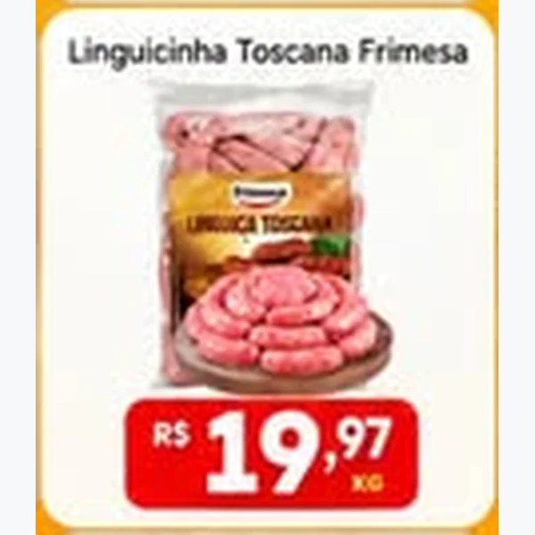 Recorte do encarte de Linguicinha Toscana Frimesa