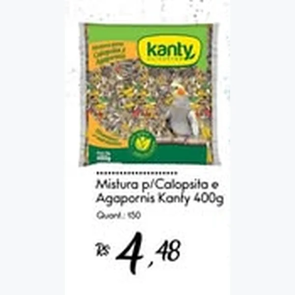 Mistura para Calopsita e Agapornis Kanty 400 g