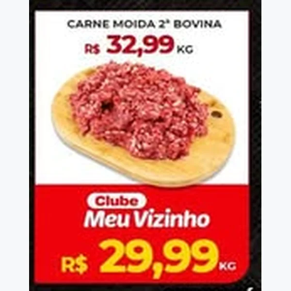 Recorte do encarte de Carne Moída 2ª Bovina