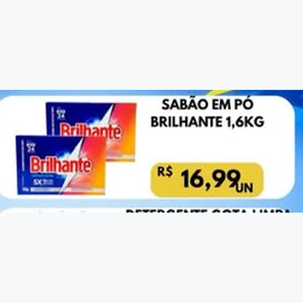 Sabão em Pó Brilhante 1,6 kg
