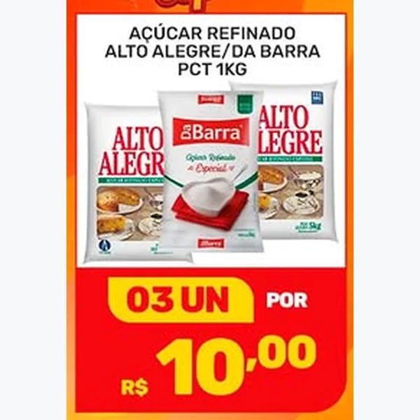Recorte do encarte de Açúcar Refinado Da Barra 1 kg