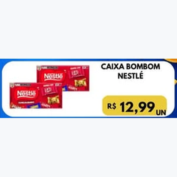 Recorte do encarte de Caixa Bombom Nestlé